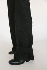 Scarlett Textured Pants in Black - FINAL SALE