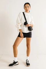 Ella Textured Top in Cream - FINAL SALE