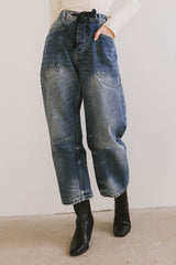 Jocelyn Barrel Jeans in Medium Wash - FINAL SALE