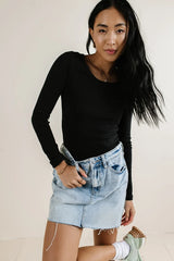 Jayla Knit Top in Black - FINAL SALE