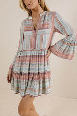 Striped Textured Mini Dress - FINAL SALE