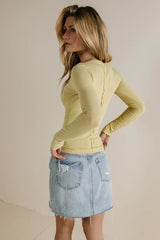 Remi V-Neck Top in Lime - FINAL SALE