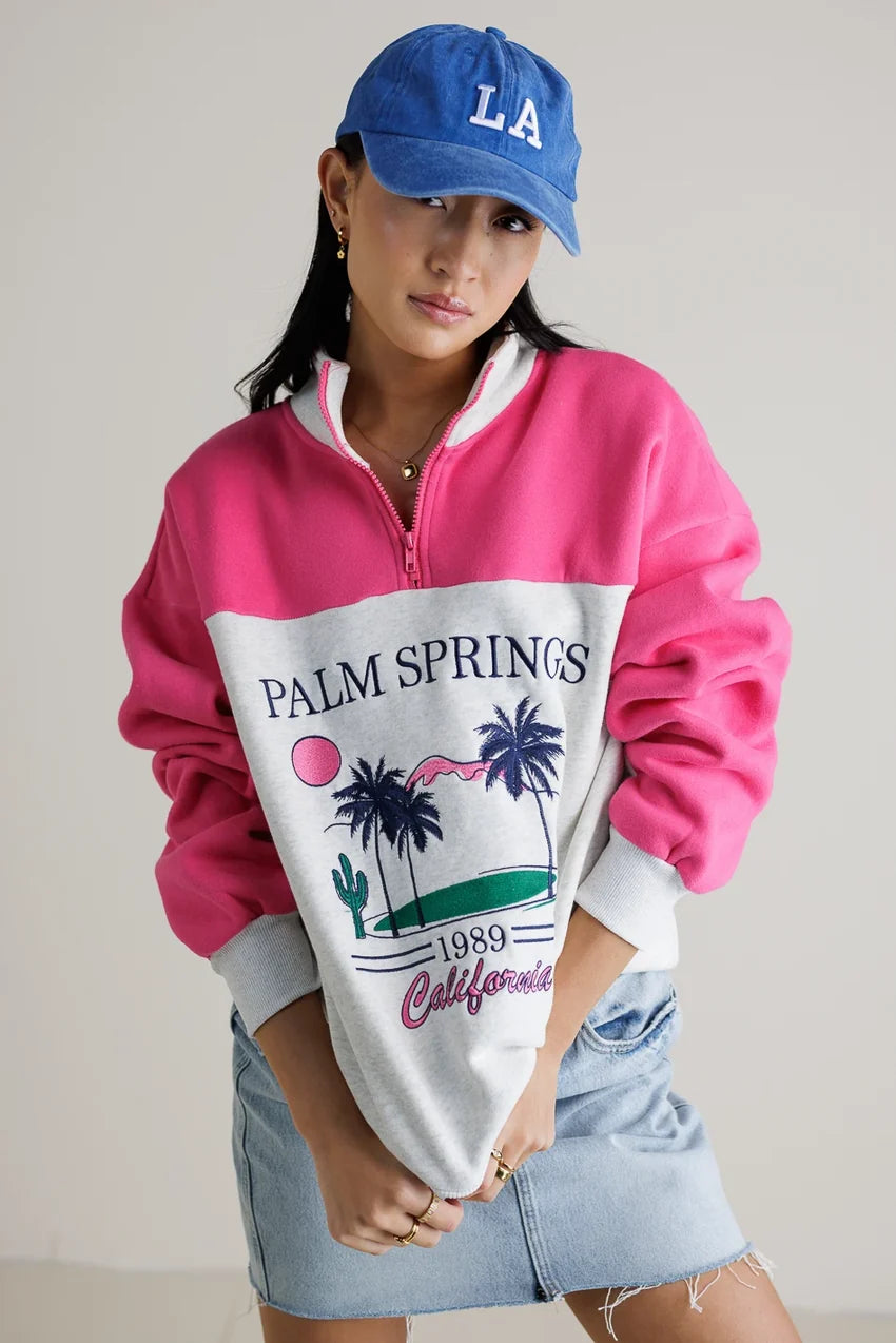 Palm Springs Quarter Zip - FINAL SALE