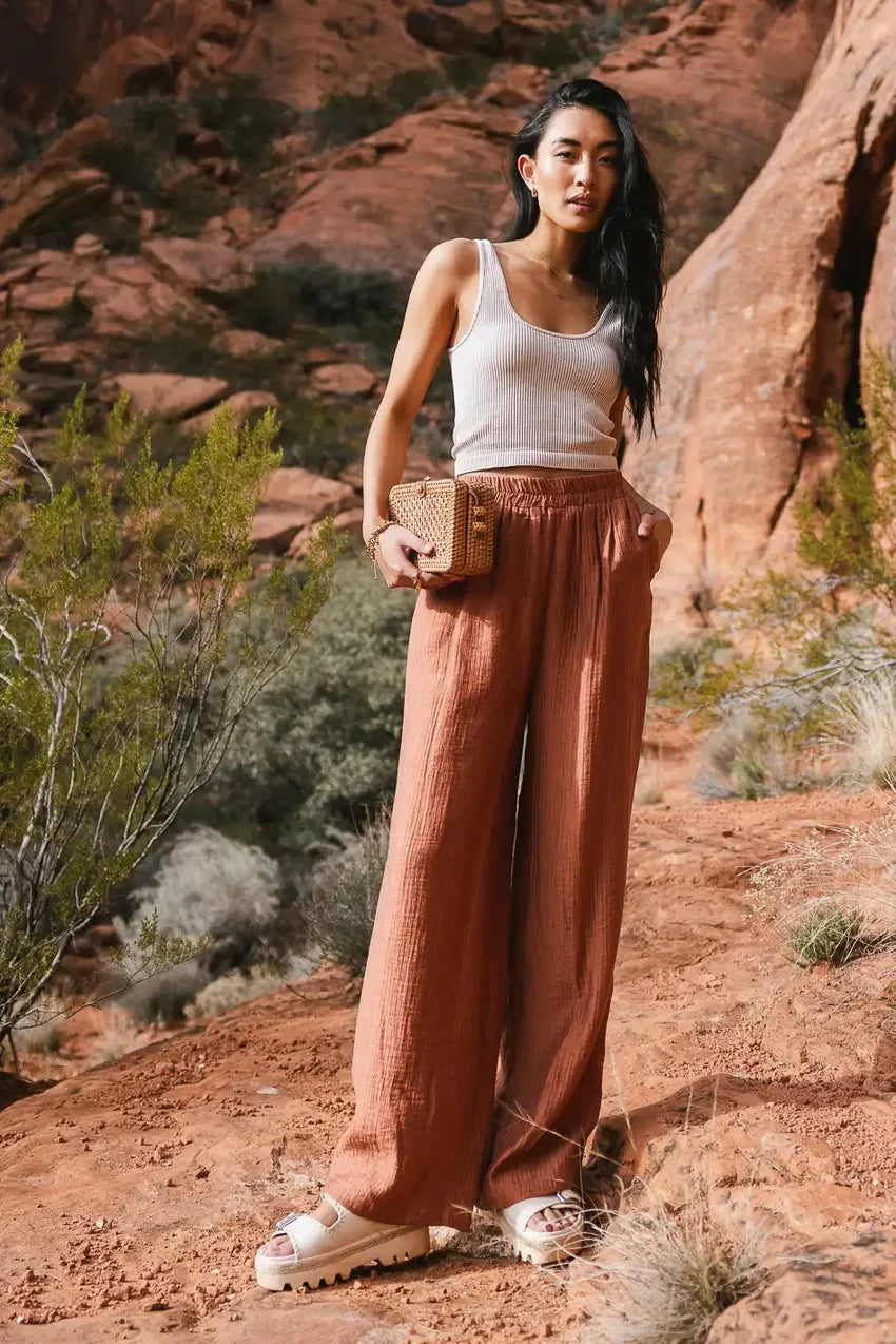 Jennilyn Pants in Terracotta - FINAL SALE