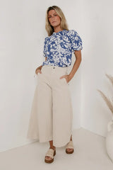 Rue Wide Leg Jeans in Beige - FINAL SALE