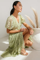 Rowan Lace Dress in Sage - FINAL SALE