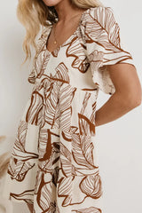 Island In The Sun Dress in Cream - FINAL SALE
