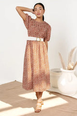 Shyla Floral Midi Dress - FINAL SALE