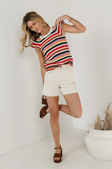 Lexi Sweater Top in Striped - FINAL SALE
