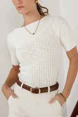 Toni Sweater Top in Cream - FINAL SALE