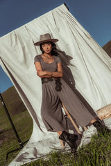Skylar Jumpsuit in Mocha - FINAL SALE