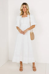 Cassia Corset Dress in Ivory - FINAL SALE