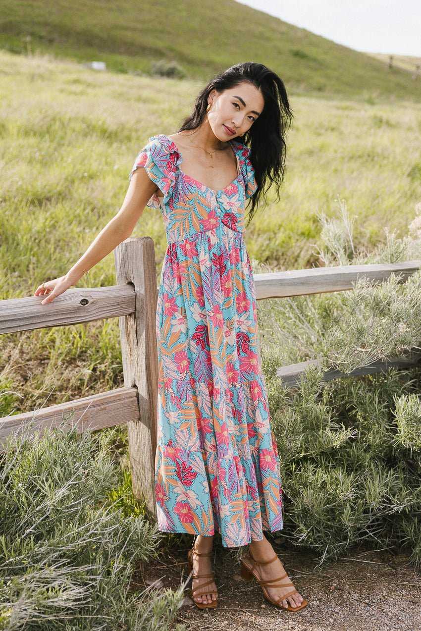 Skipper Tropical Midi Dress - FINAL SALE