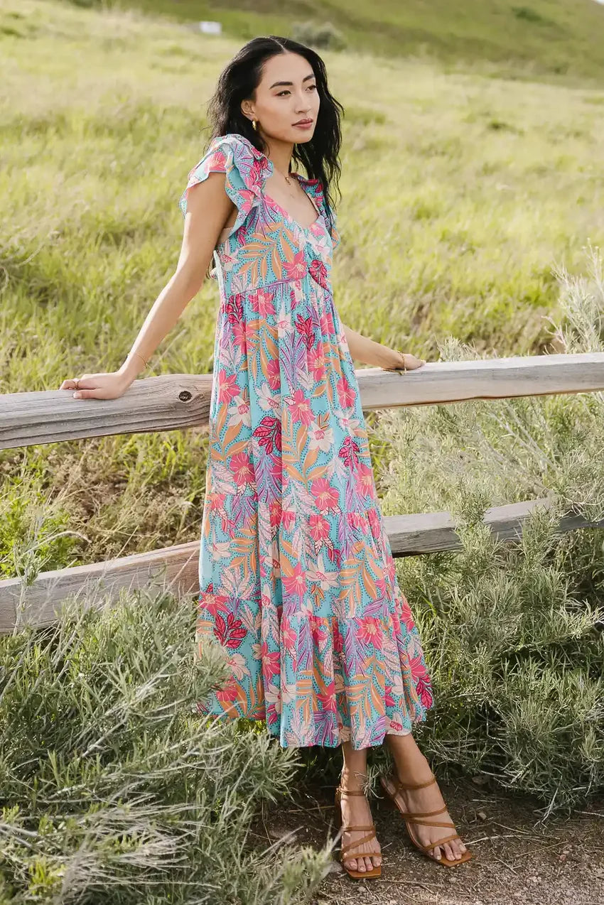 Skipper Tropical Midi Dress - FINAL SALE