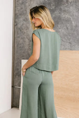 Maren Top in Sage - FINAL SALE