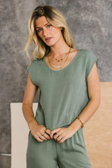 Maren Top in Sage - FINAL SALE