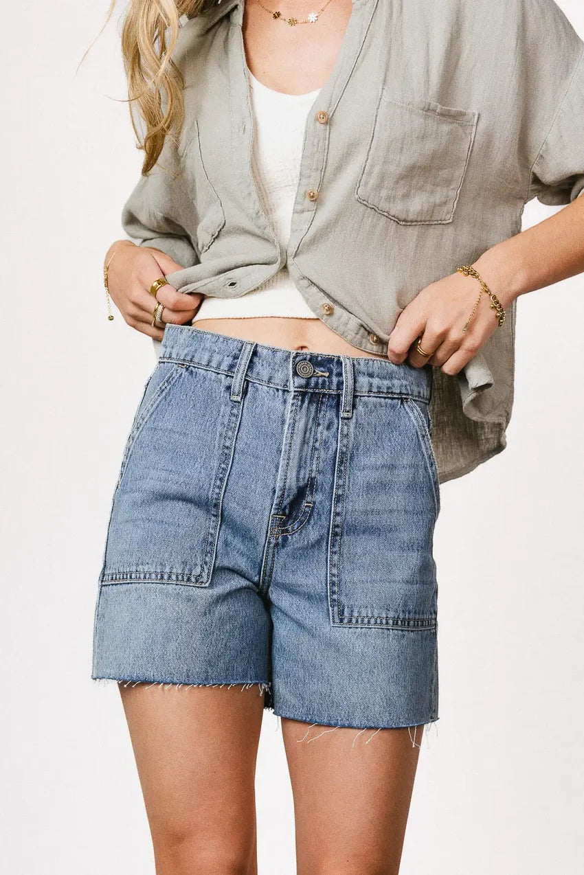 Gracey High Rise Dad Shorts - FINAL SALE