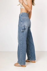 Imani Straight Leg Utility Jeans - FINAL SALE