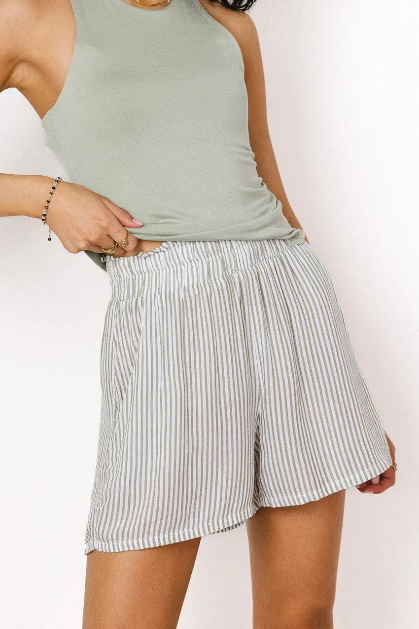 Next To You Shorts in Sage - FINAL SALE