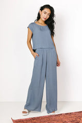 Maren Top in Slate - FINAL SALE