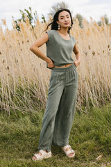 Maren Top in Sage - FINAL SALE