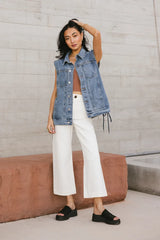 Sadie Wide Leg Pants in Cream - FINAL SALE