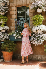 Hyacinth Watercolor Midi Dress - FINAL SALE