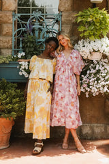 Hyacinth Watercolor Midi Dress - FINAL SALE