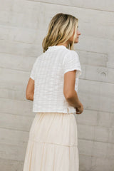 Stacia Textured Button Up - FINAL SALE