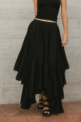 Augusta Handkerchief Skirt in Black - FINAL SALE