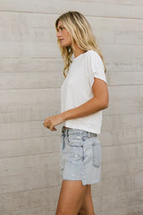 Aggie Tee in Ivory - FINAL SALE