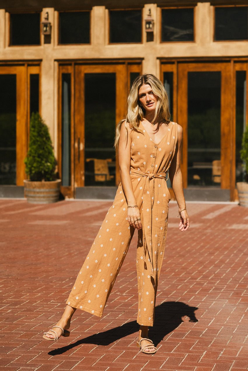 Mackie Embroidered Jumpsuit - FINAL SALE