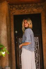 Jana Light Wash Denim Top - FINAL SALE