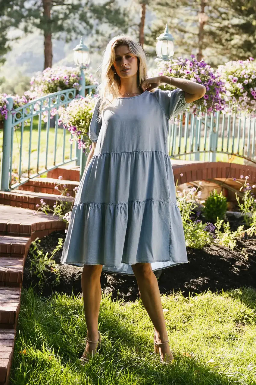 Vinnny Chambray Midi Dress - FINAL SALE