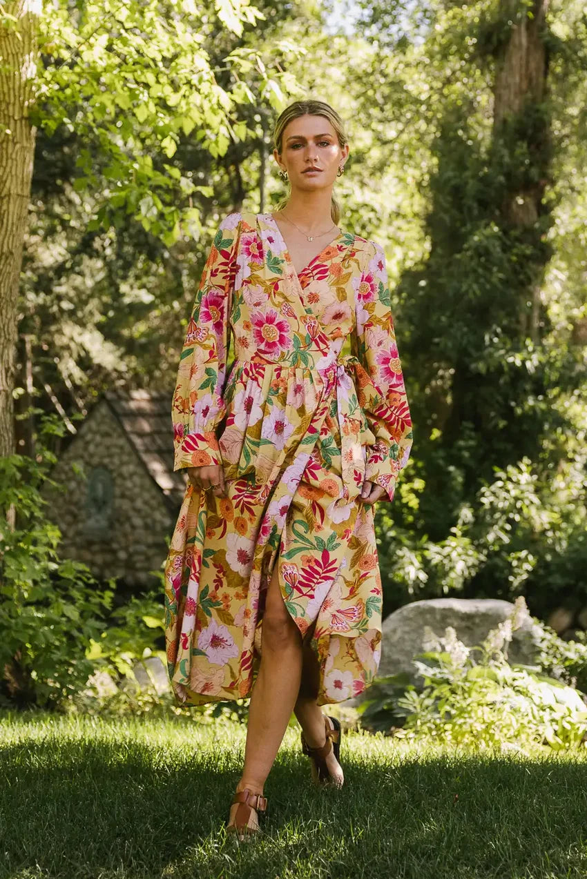 Celine Floral Wrap Dress - FINAL SALE