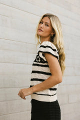 Whitney Crocheted Sweater Top - FINAL SALE