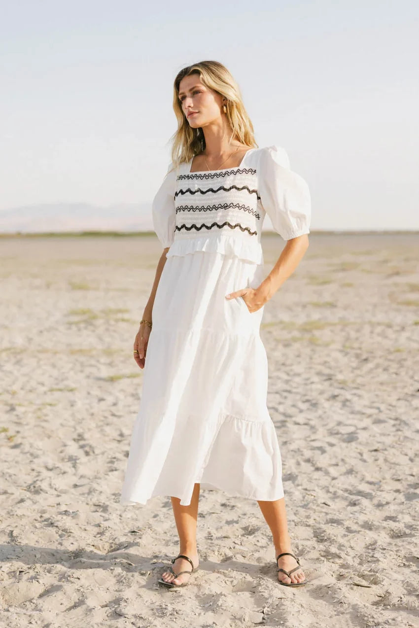 Sinead Smocked Back Midi Dress - FINAL SALE