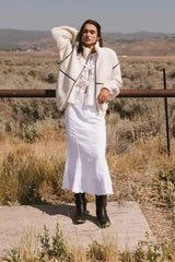 Gabby Fleece Zip Up in Cream - FINAL SALE