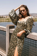 Necali Velvet Midi Dress - FINAL SALE