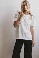 Gunner Basic Tee in Ivory - FINAL SALE