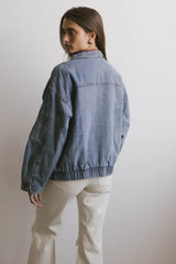 Maeve Denim Bomber Jacket - FINAL SALE