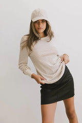 Kamari Striped Top in Clay - FINAL SALE