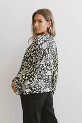 Nona Dolman Sleeve Blouse in Black - FINAL SALE