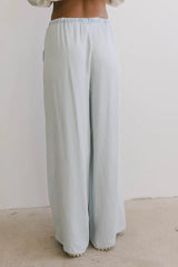 Luisa Wide Leg Pants in Blue - FINAL SALE