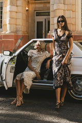 Beatriz Lace Trim Midi Dress - FINAL SALE