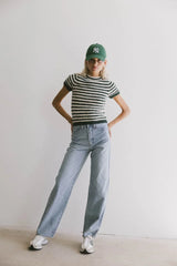 Wrenna Fuzzy Sweater Top in Hunter Green - FINAL SALE