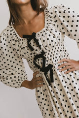The Velveteen Bow Midi Dress - FINAL SALE