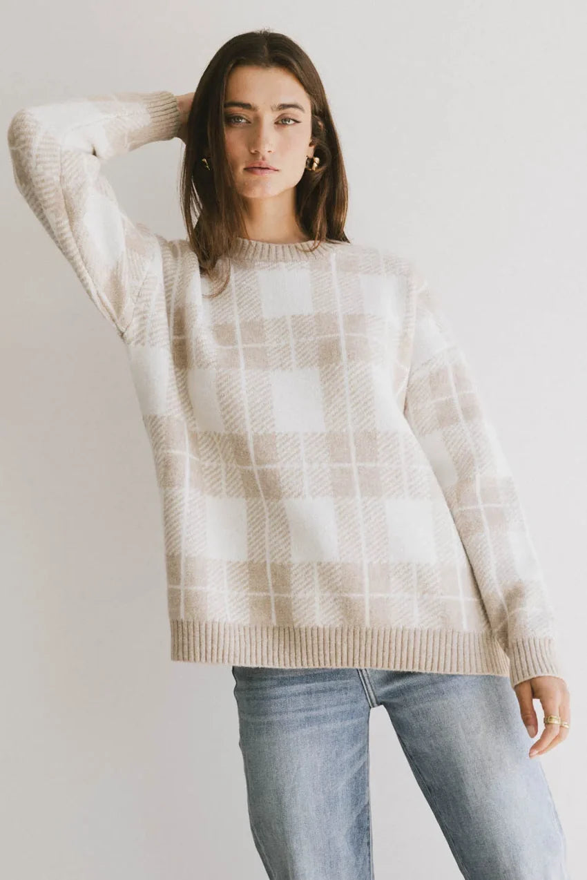 Emilee Plaid Sweater - FINAL SALE