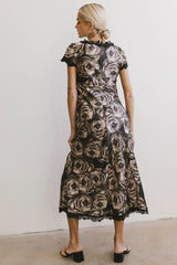 Beatriz Lace Trim Midi Dress - FINAL SALE