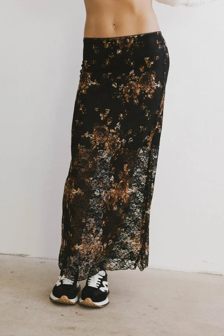 Davina Floral Lace Skirt - FINAL SALE